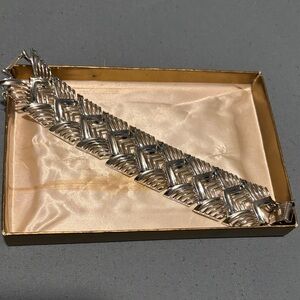 Vintage Coro Sterling Silver Bracelet with Original Box